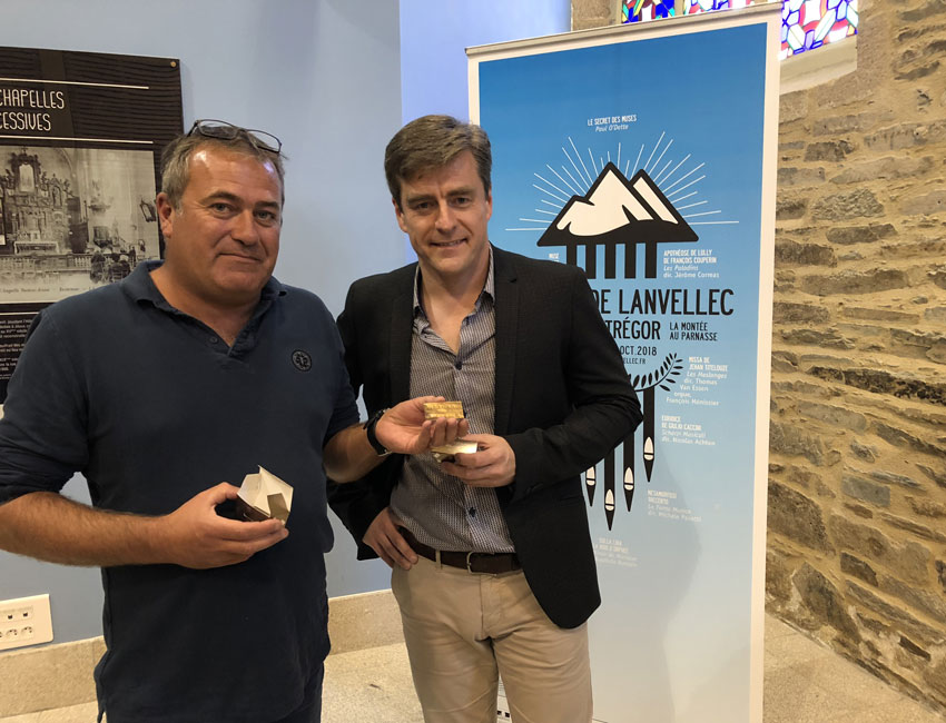 Frédéric Adam et Christian Langenfeld, lors de la conférence de presse du festival